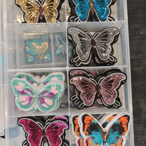 Sequin Butterfly Embroidered Patch